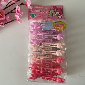Sanrio My Melody chip laundry storage clips for kitchen bath office